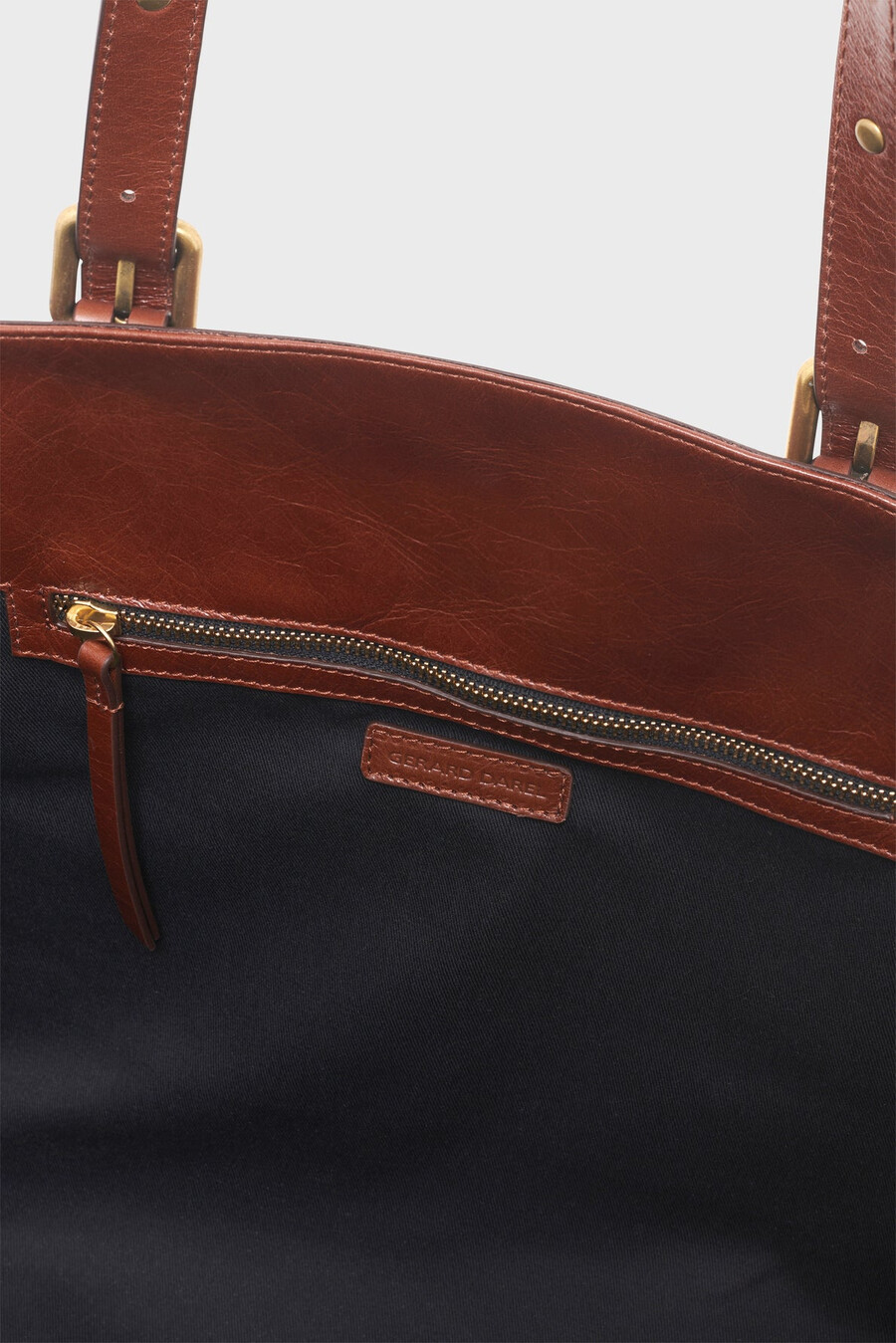borsa shopping in pelle effetto stropicciato - simple bag