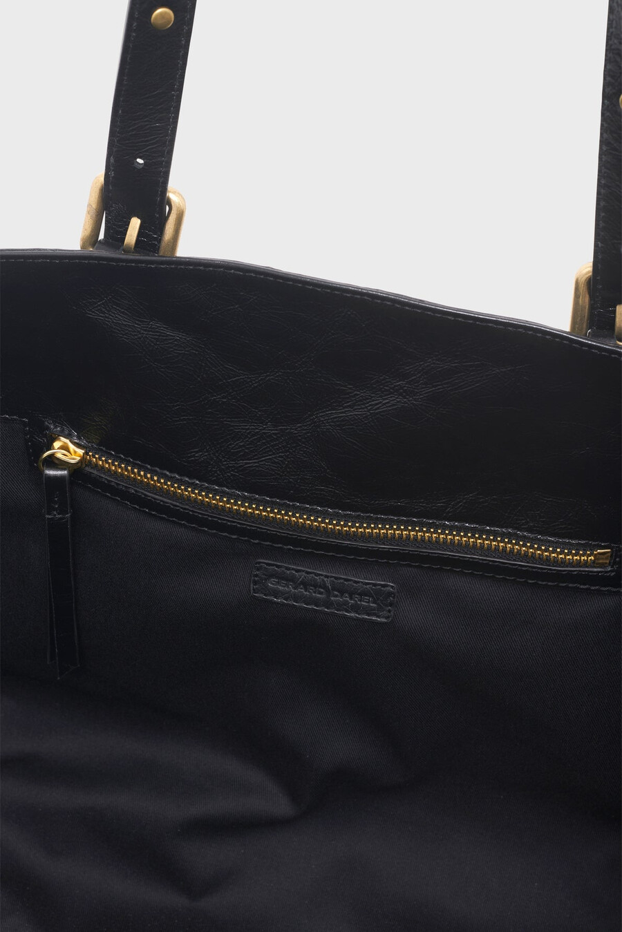 borsa shopping in pelle effetto stropicciato - simple bag