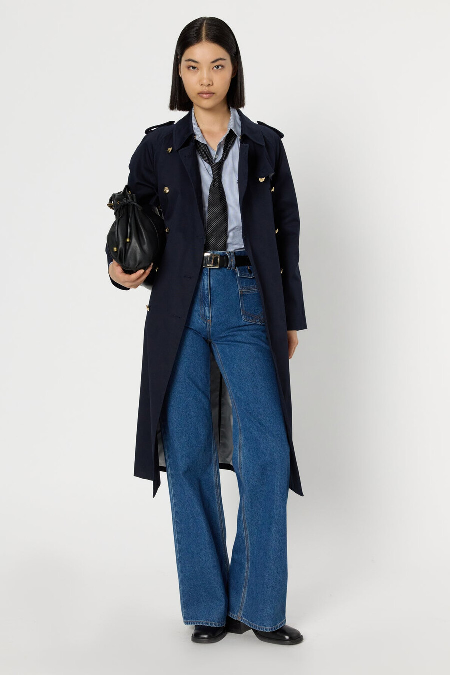 trench con bottoni dorati - serge