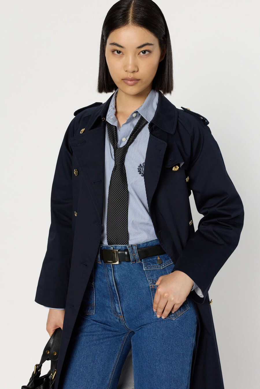 trench con bottoni dorati - serge