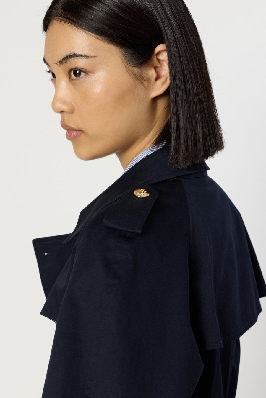 trench con bottoni dorati - serge