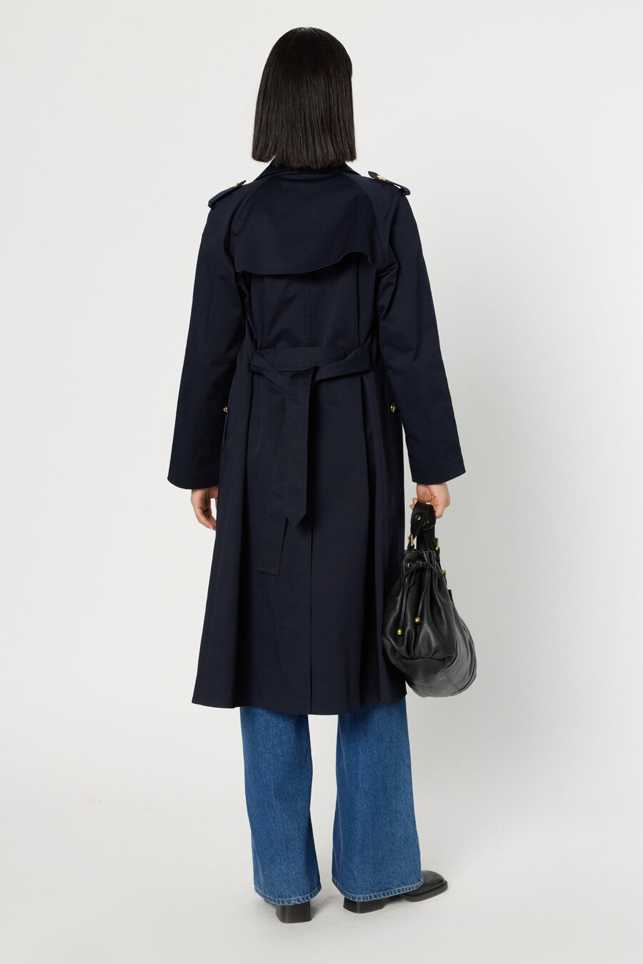 trench con bottoni dorati - serge