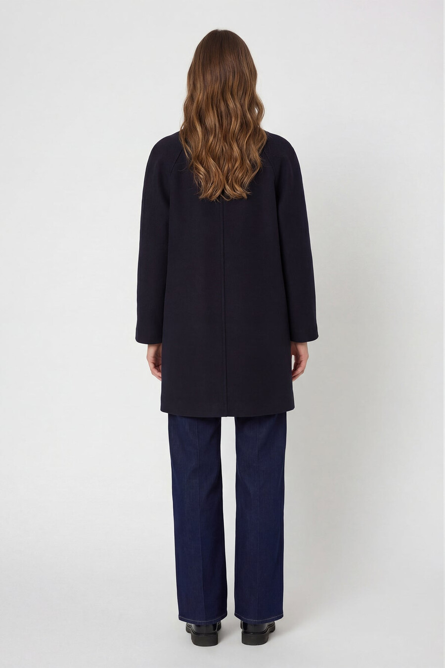 cappotto dritto con collo alto - malvina