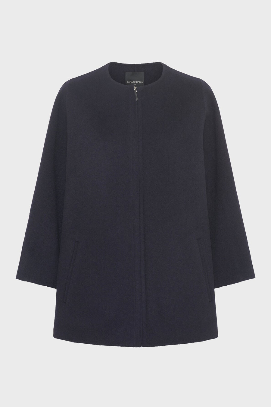 cappotto ampio in lana double-face - myriam