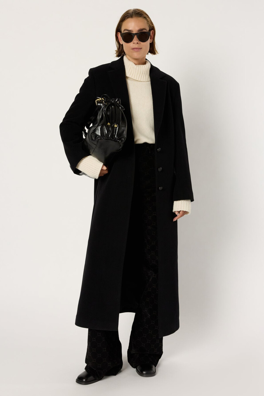 cappotto lungo dritto - meli
