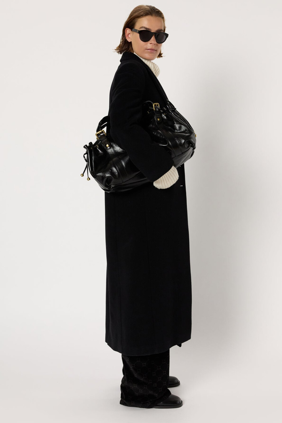 cappotto lungo dritto - meli