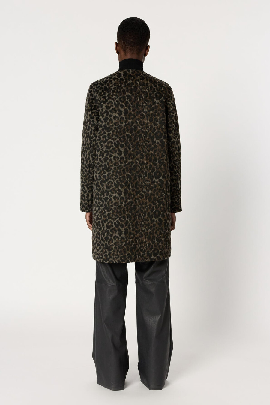cappotto reversibile tinta unita e leopardato - matilda