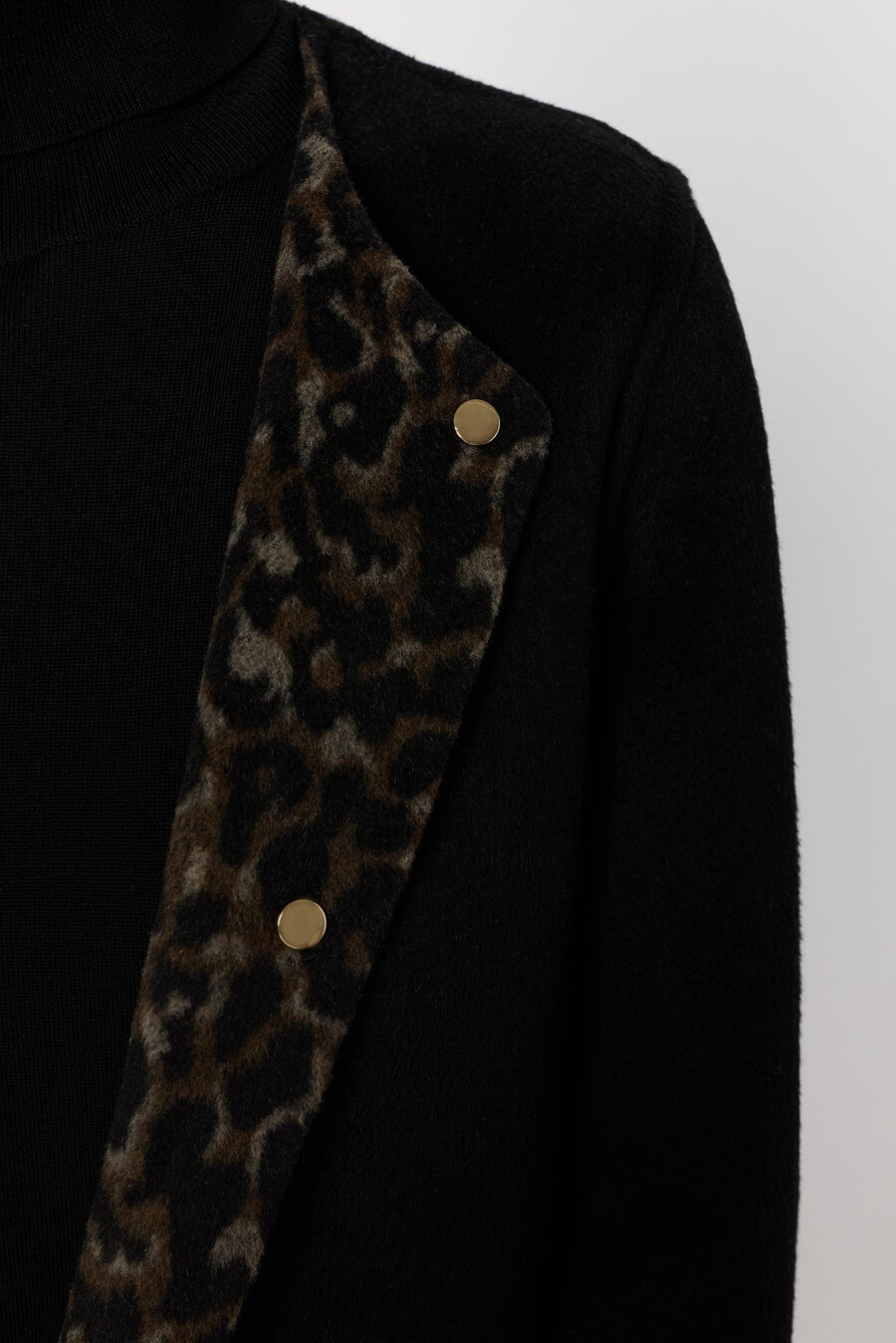 cappotto reversibile tinta unita e leopardato - matilda