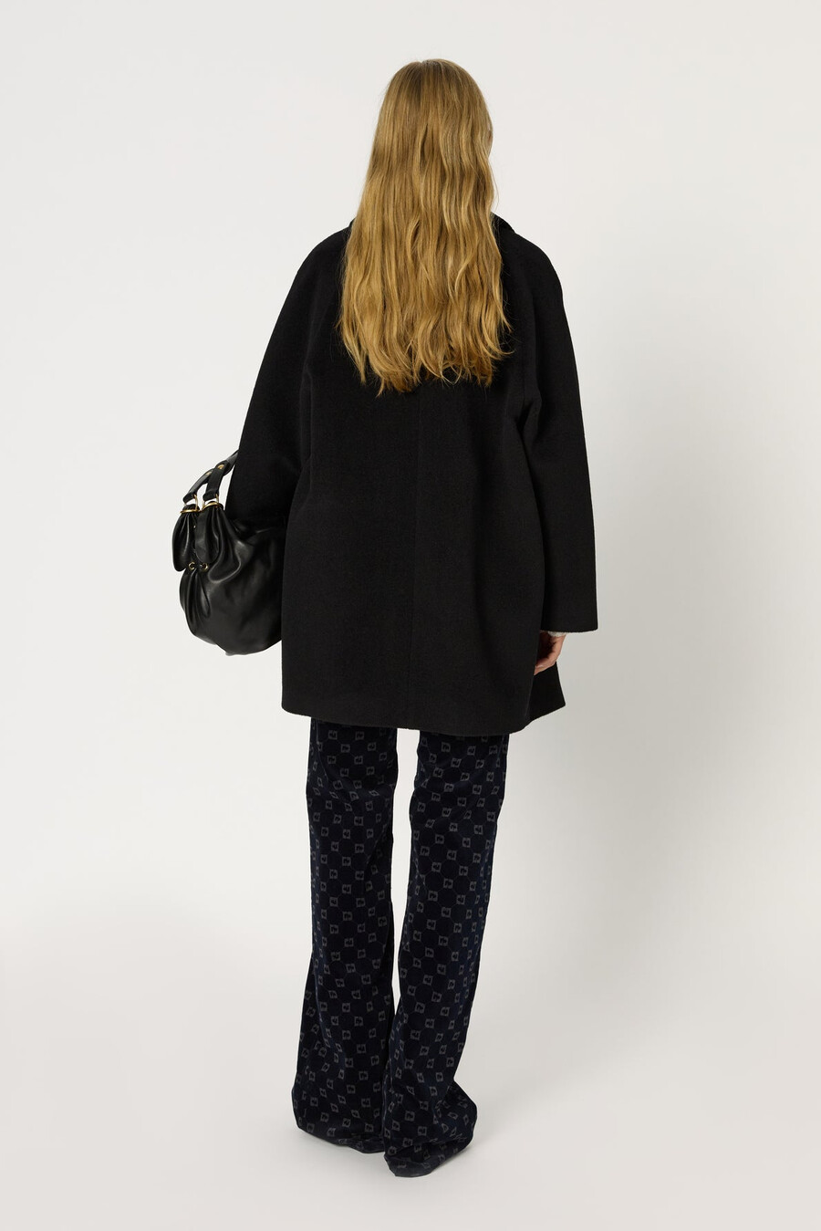 cappotto doppiopetto in lana e angora - magali