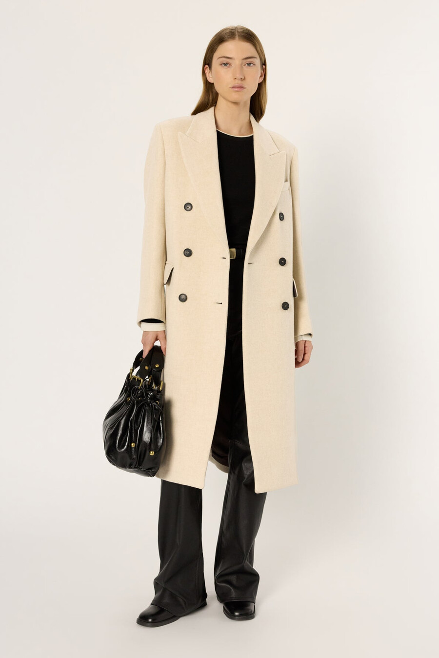cappotto doppiopetto di media lunghezza - moira