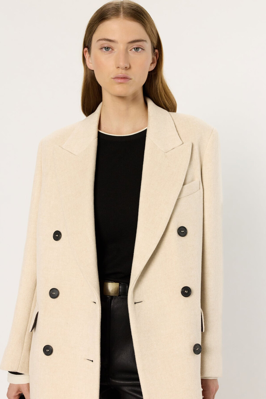 cappotto doppiopetto di media lunghezza - moira