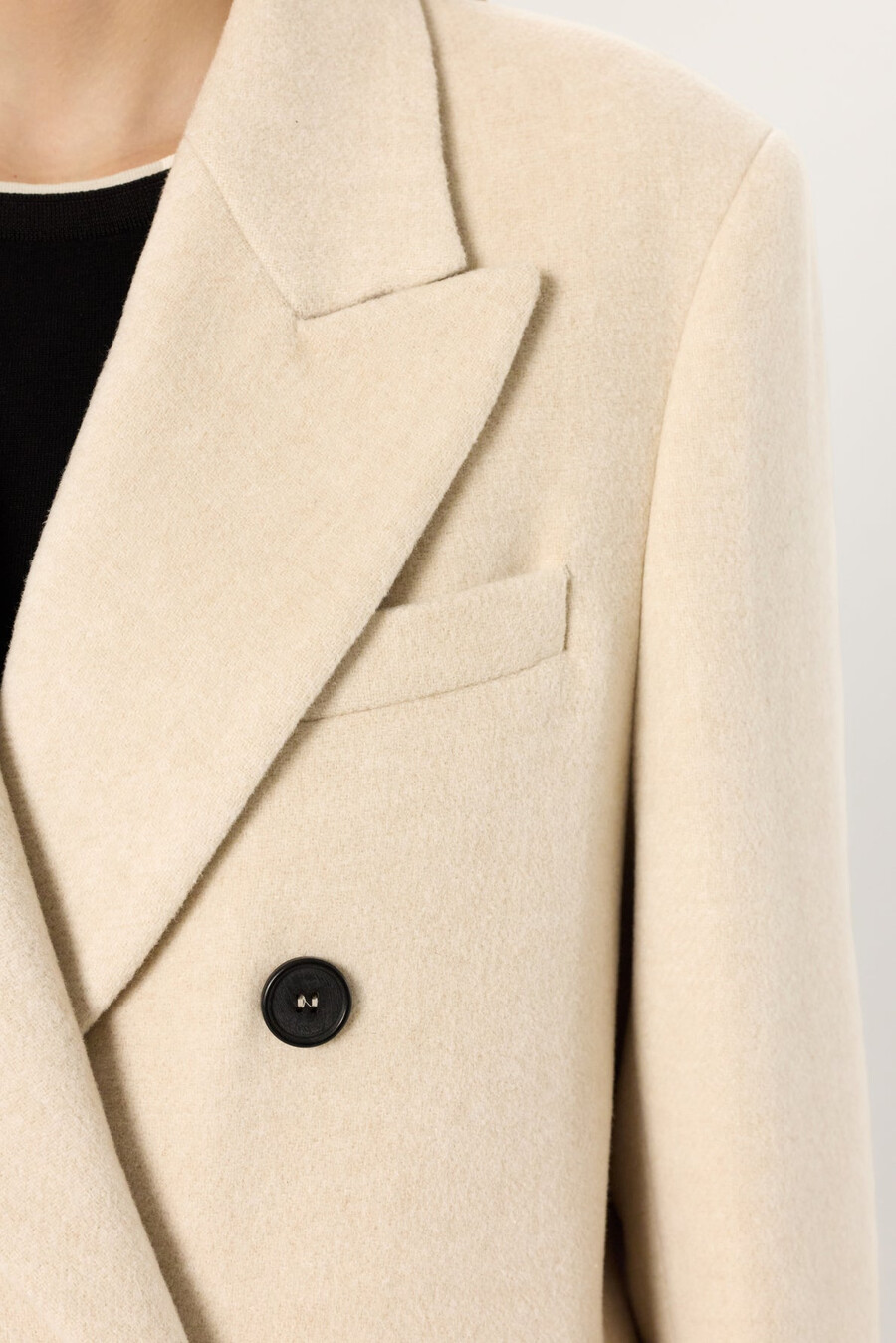 cappotto doppiopetto di media lunghezza - moira