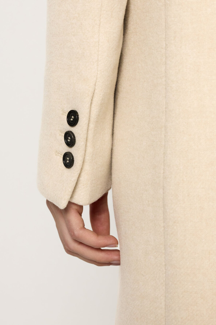 cappotto doppiopetto di media lunghezza - moira