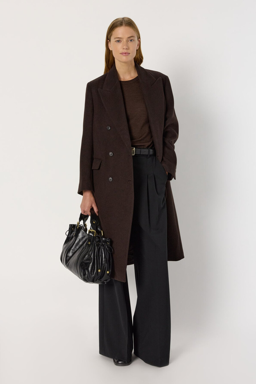 cappotto doppiopetto di media lunghezza - moira