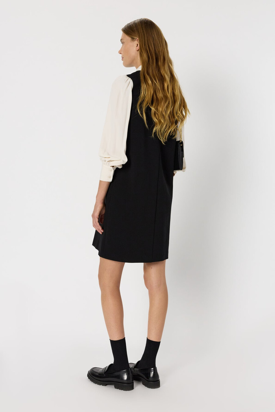 abito corto con colletto a camicia - lola