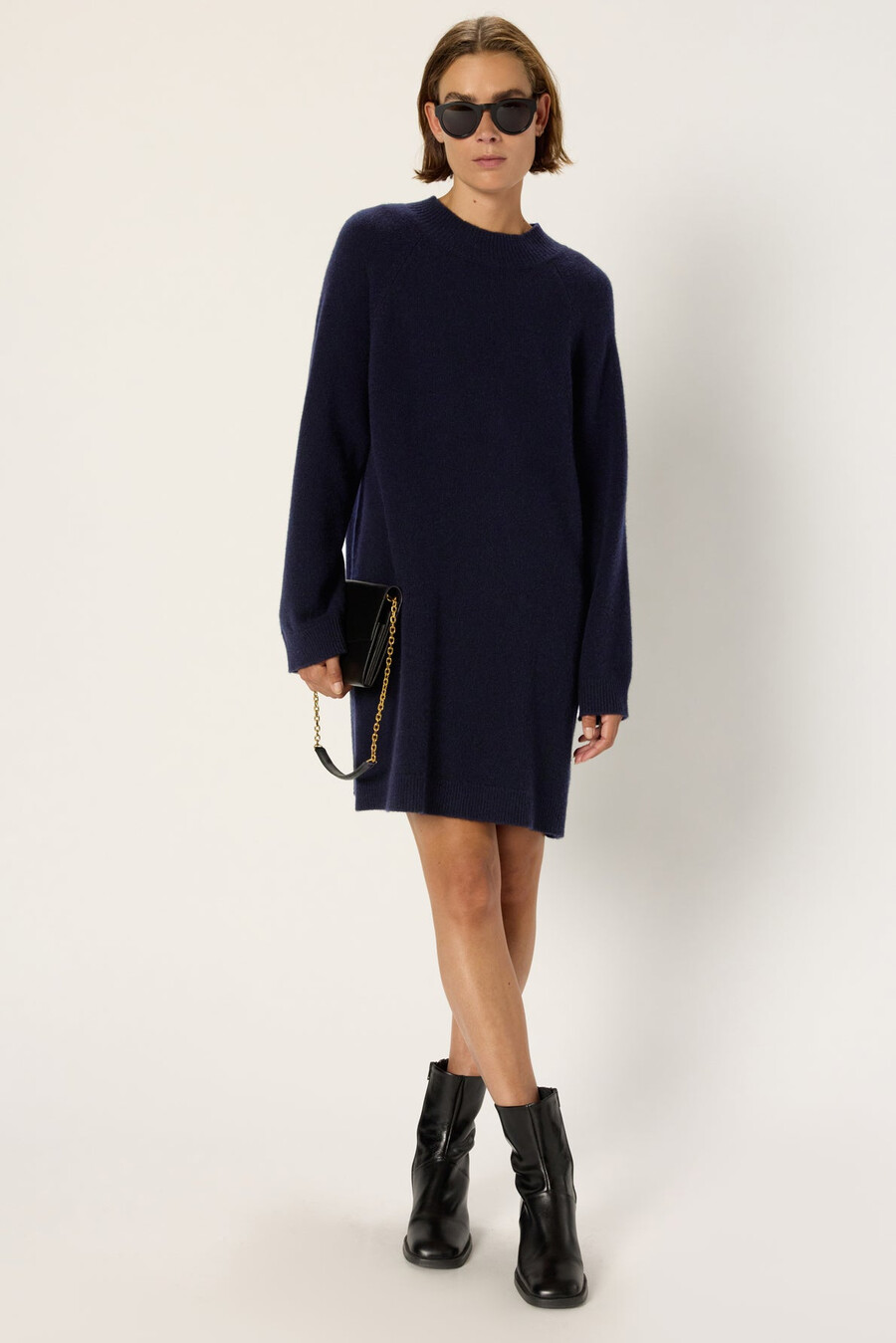 abito corto in lana e cashmere - lysan