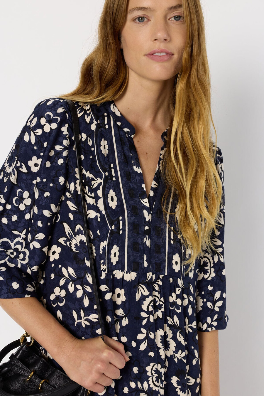 abito lungo con stampa jacquard - lydiane