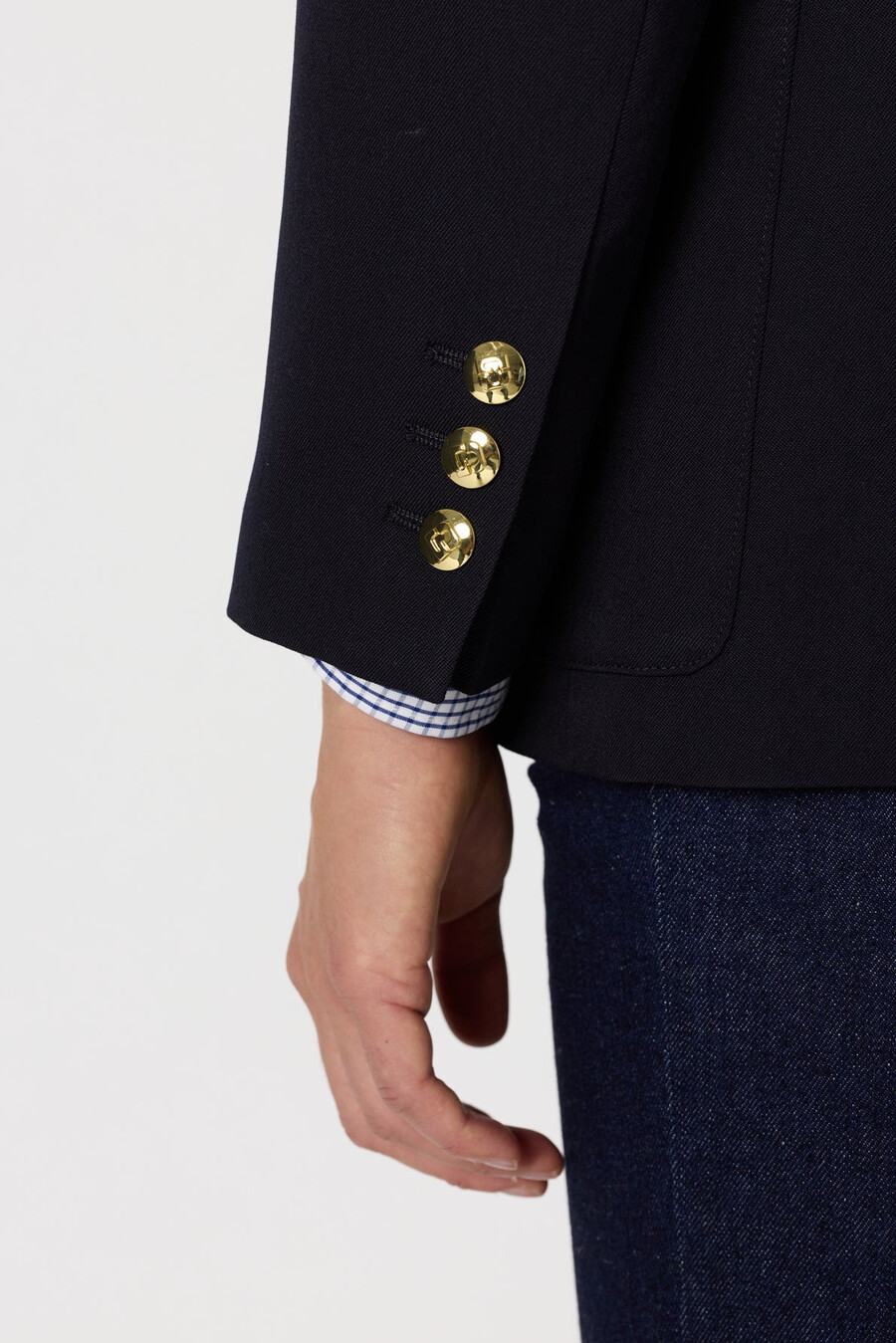 blazer doppiopetto con bottoni dorati - romilda