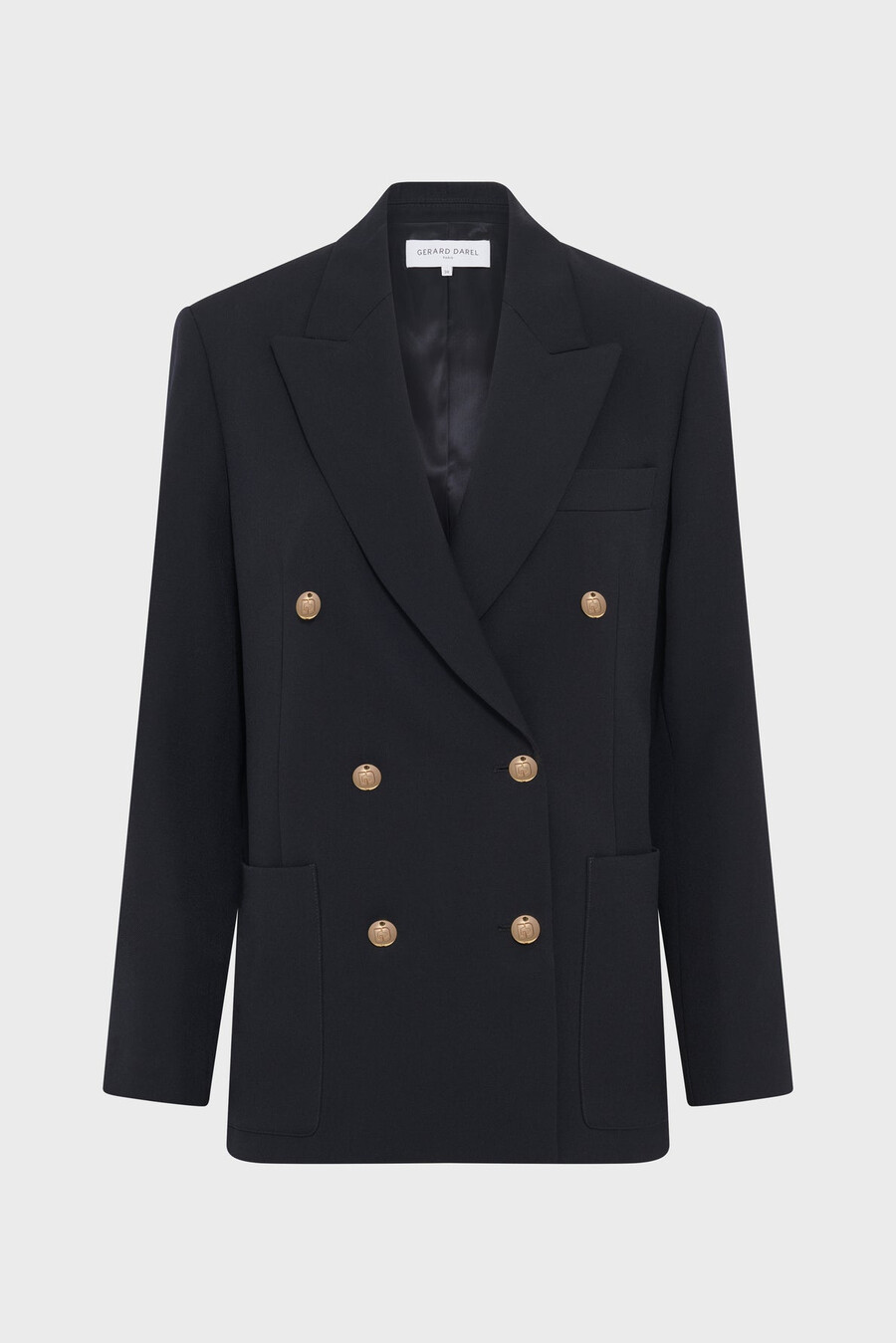 blazer doppiopetto con bottoni dorati - romilda