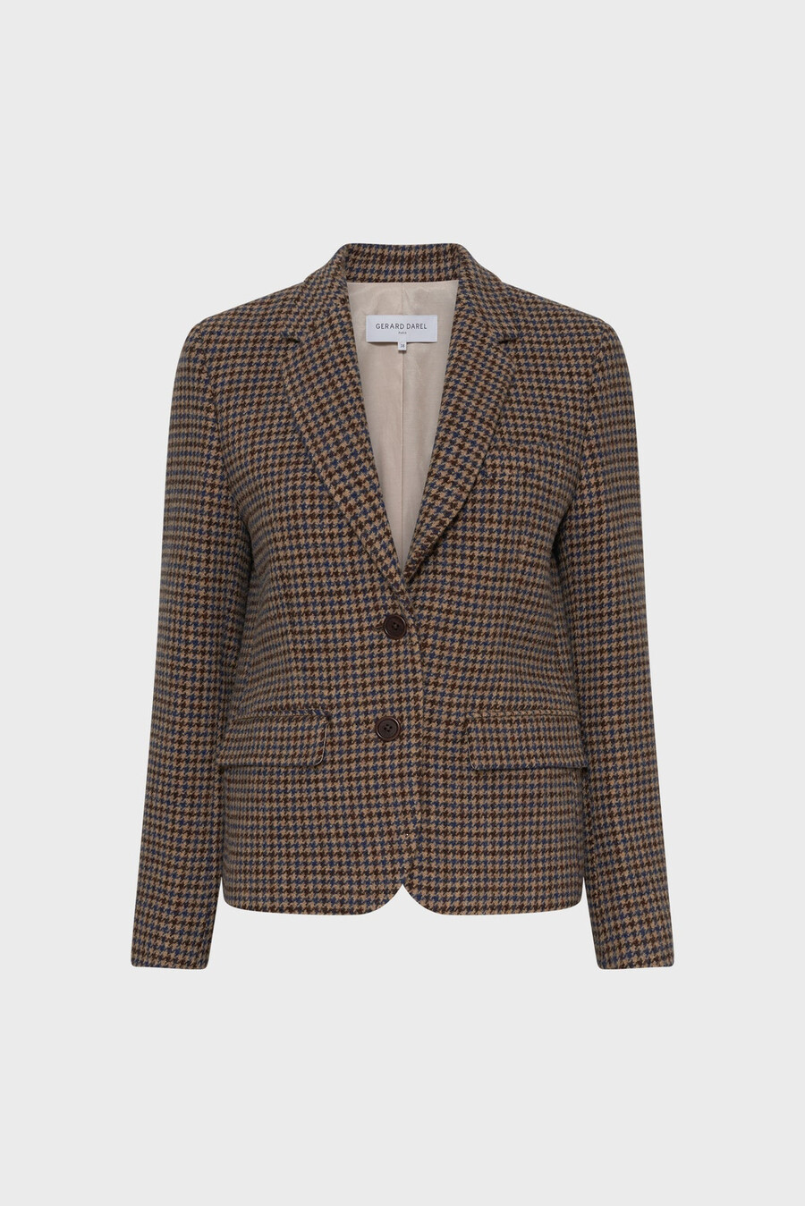 blazer ampio in lana pied de poule - nathane