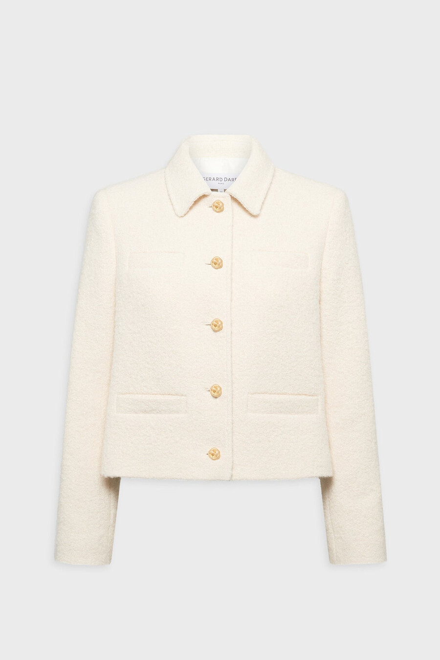 giacca corta in tweed semplice - norine