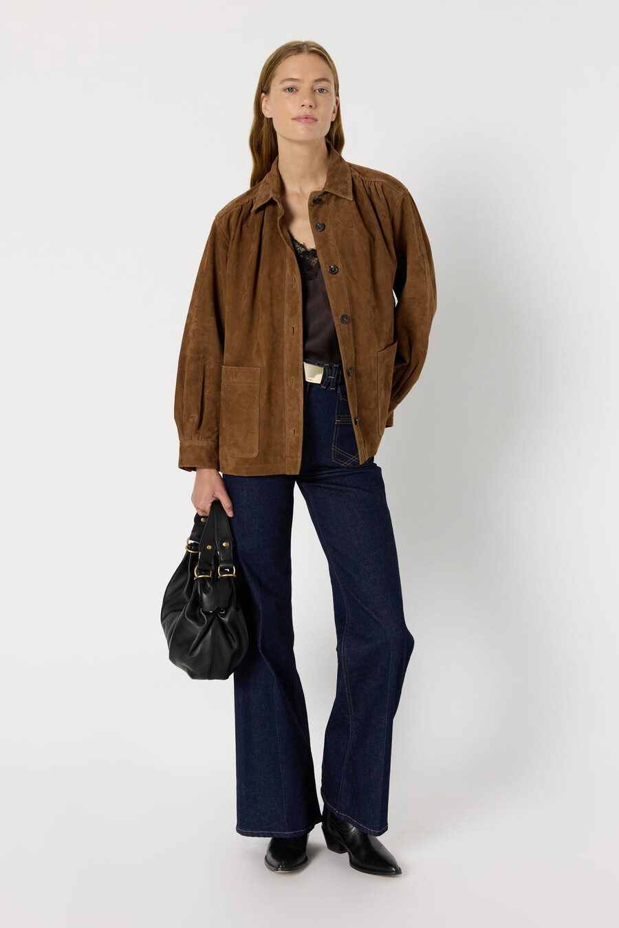 camicia in pelle scamosciata - nomelie