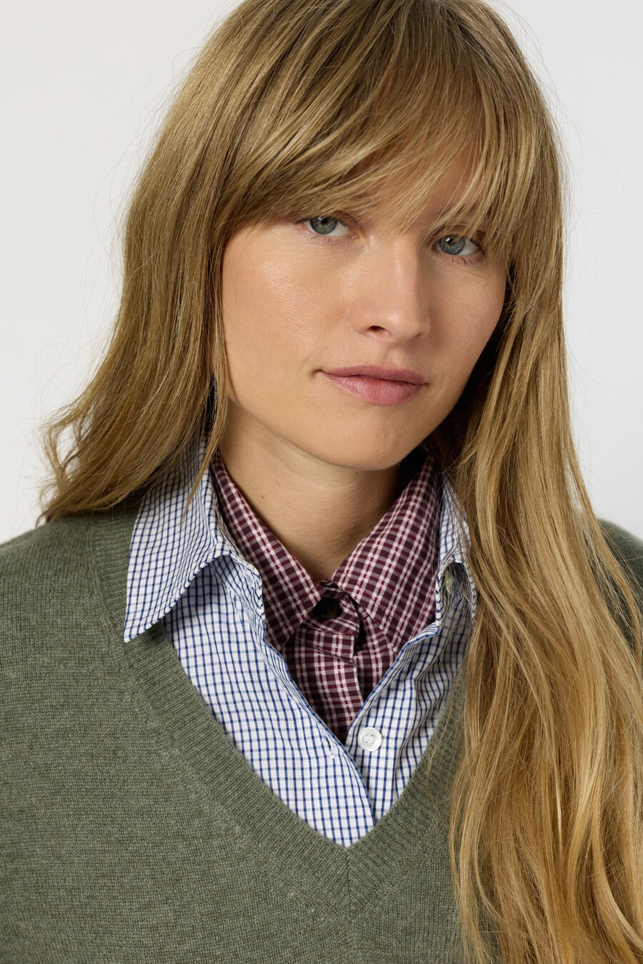 maglione oversize in cashmere color cachi - jourdan