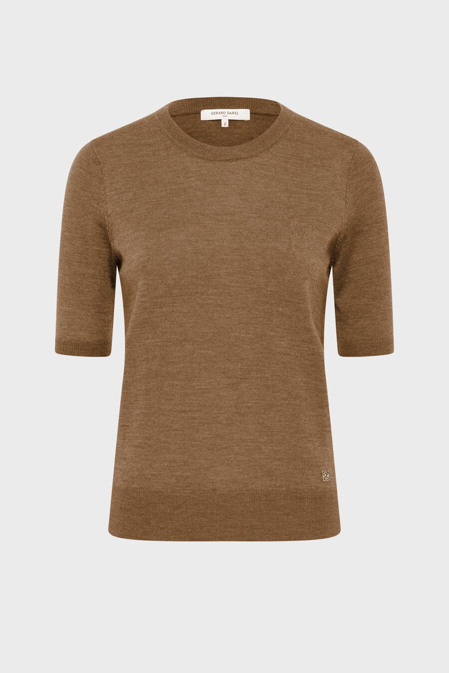 maglione girocollo senza maniche in lana fine - elsa