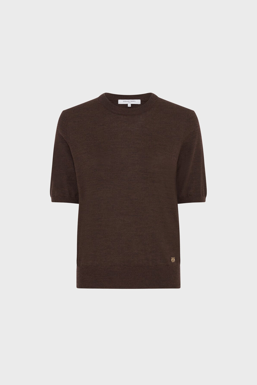 maglione girocollo senza maniche in lana fine - elsa