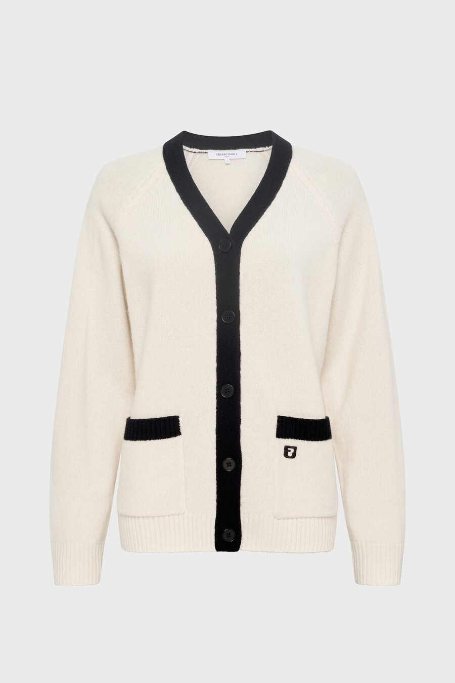 cardigan in lana bicolore - ester