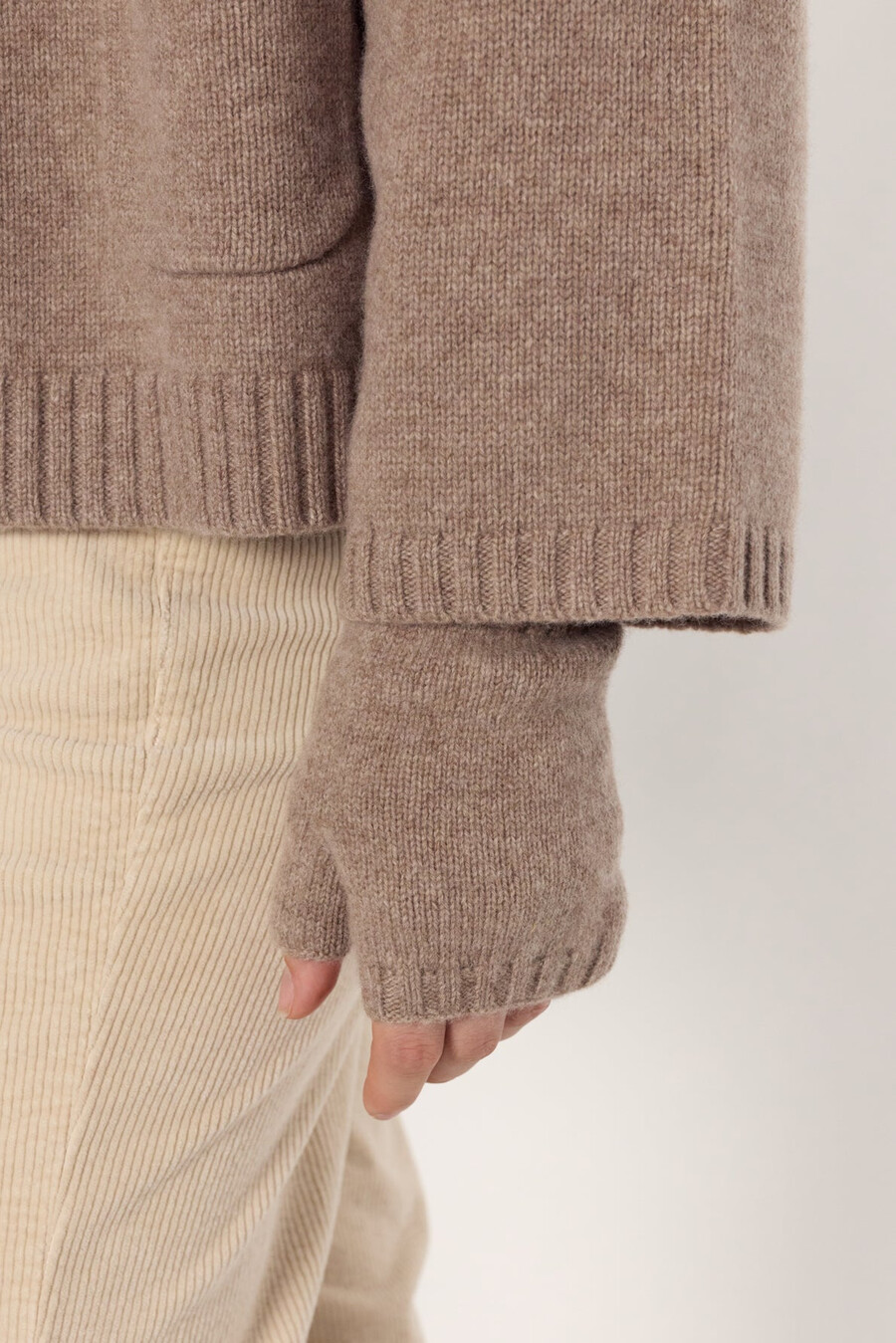 cardigan in cashmere con colletto - elena