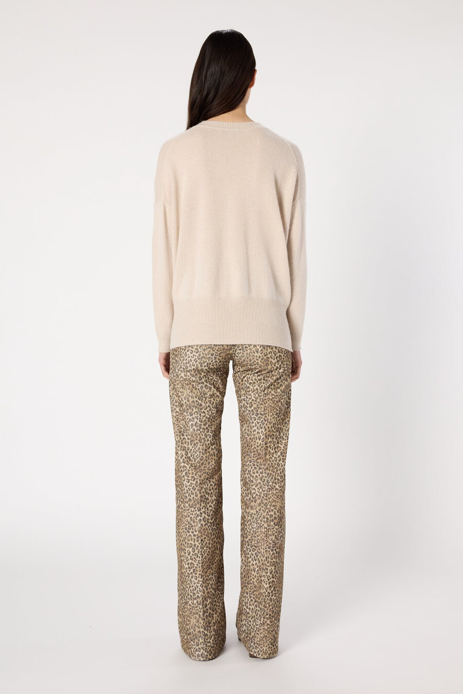 maglione ampio asimmetrico in cashmere - ema