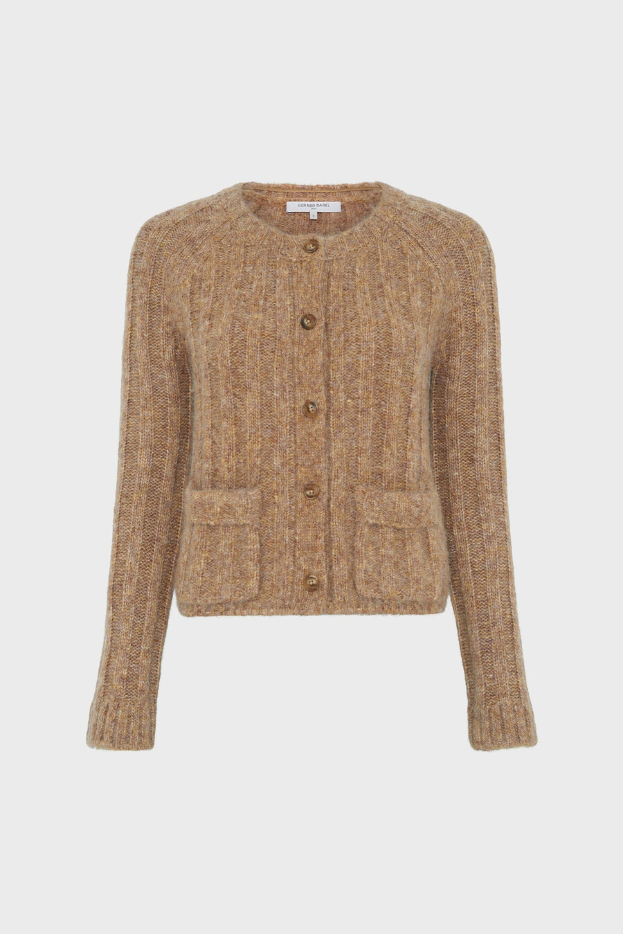 cardigan aderente in lana e alpaca - eluana