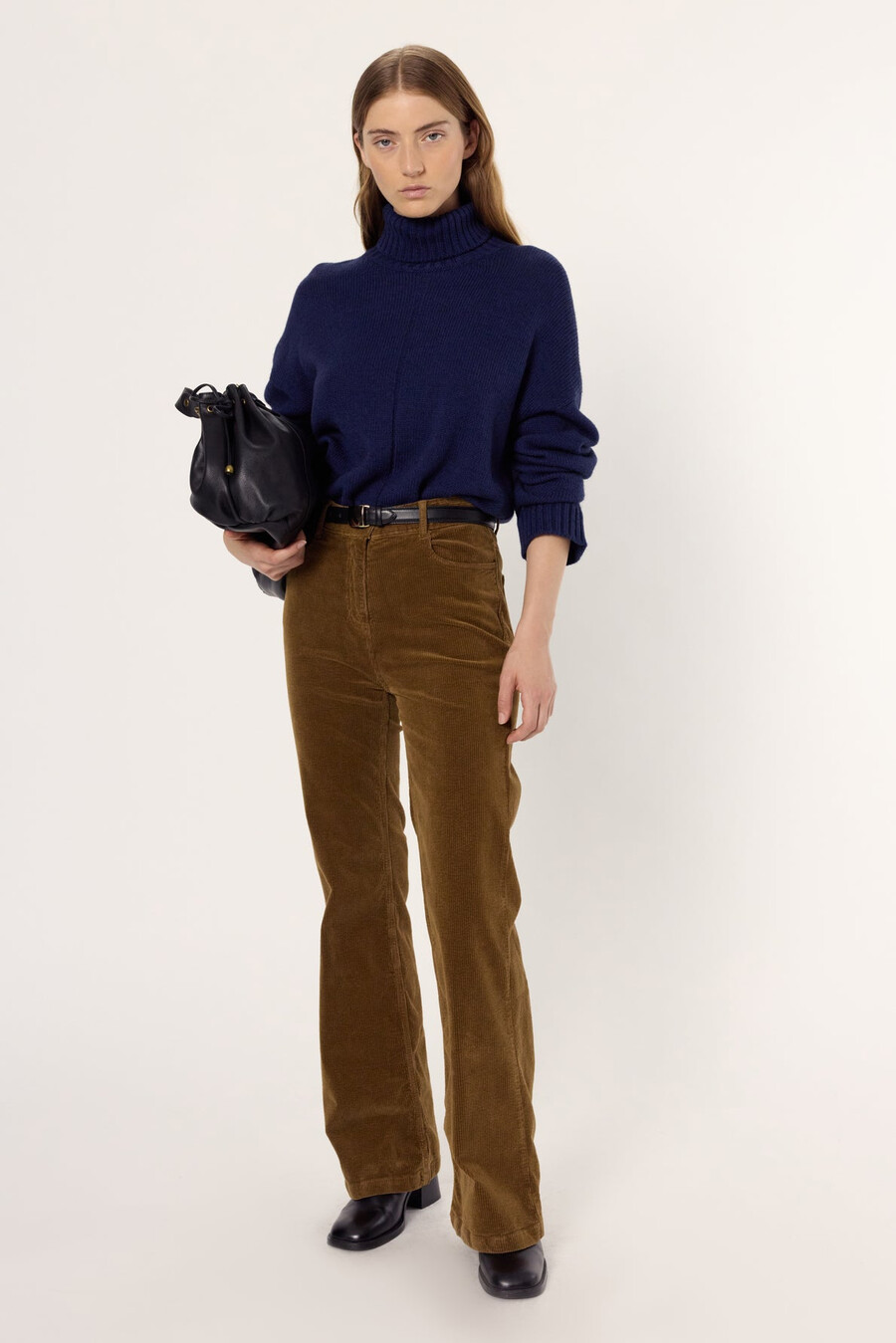 maglione dolcevita largo - enid