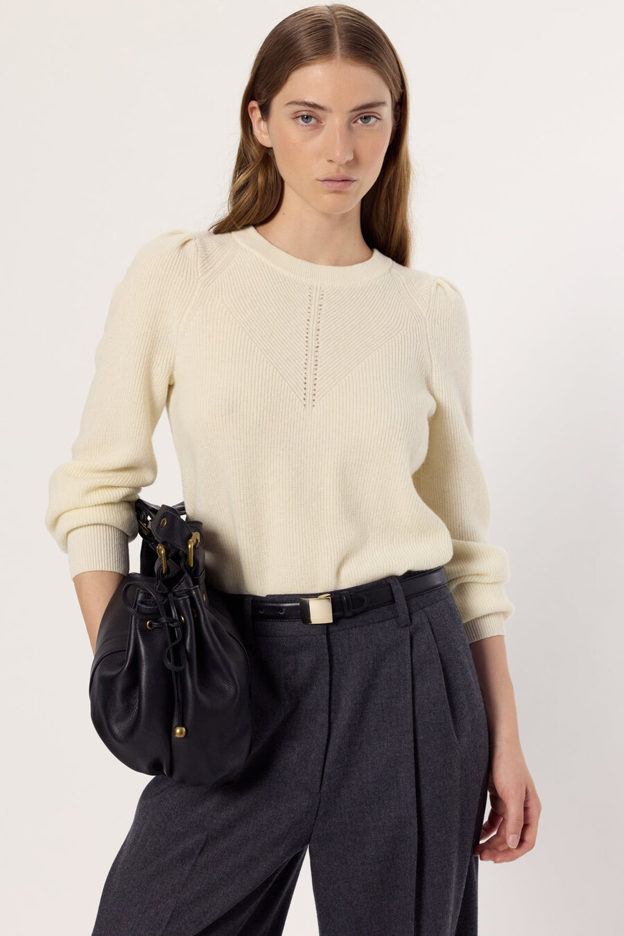 maglione di lana lavorato a maglia - evange