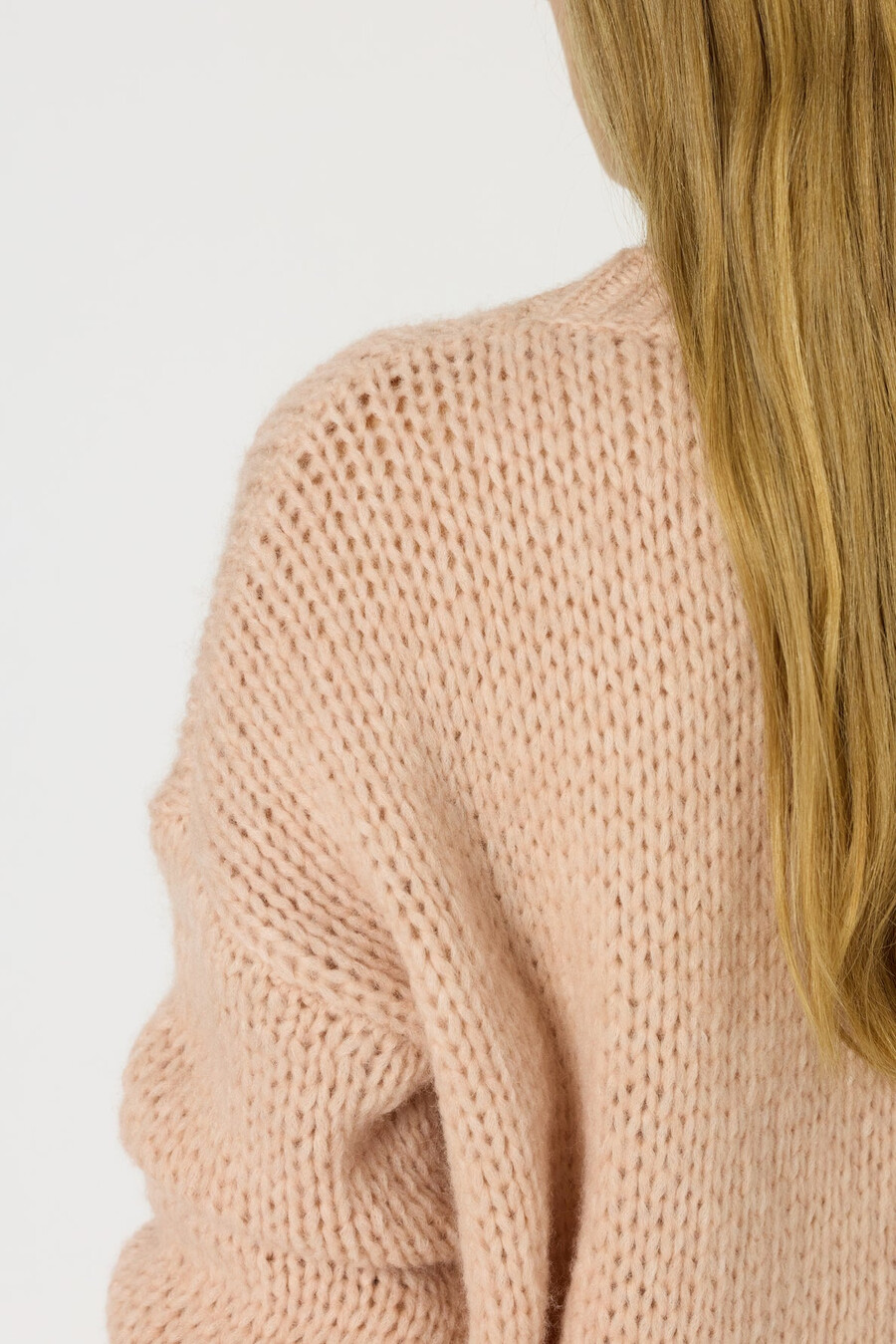 maglione girocollo a maglia larga