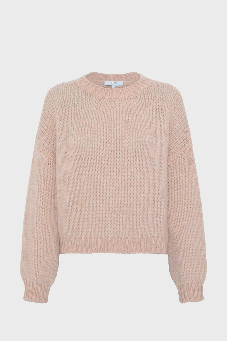 maglione girocollo a maglia larga