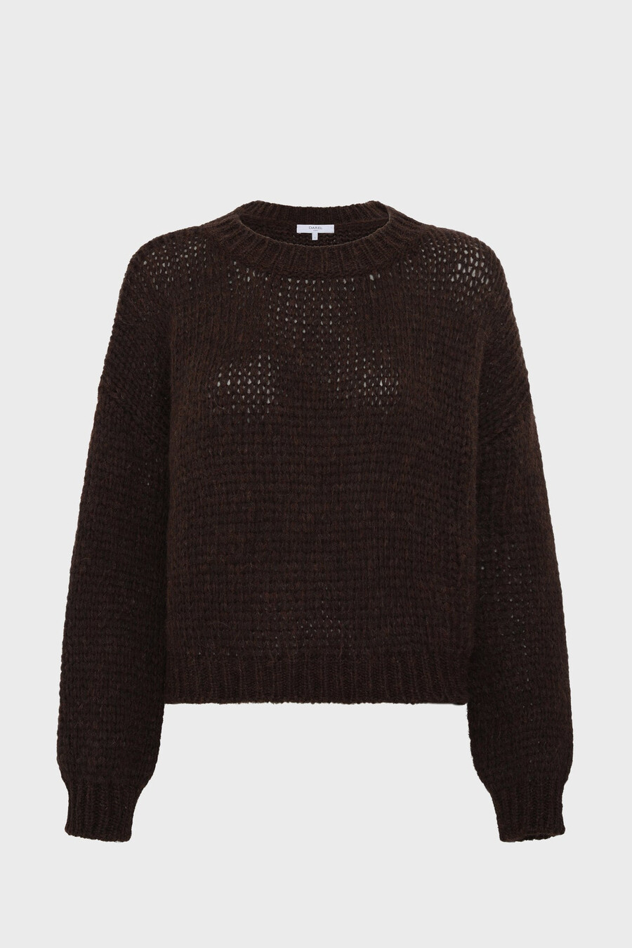 maglione girocollo a maglia larga