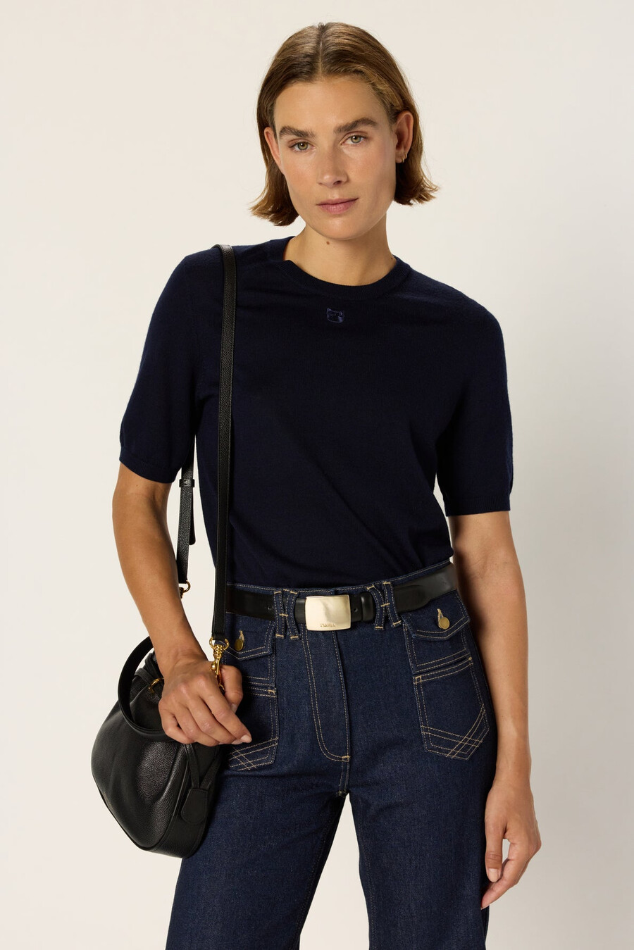 maglione di lana a maniche corte - lysea