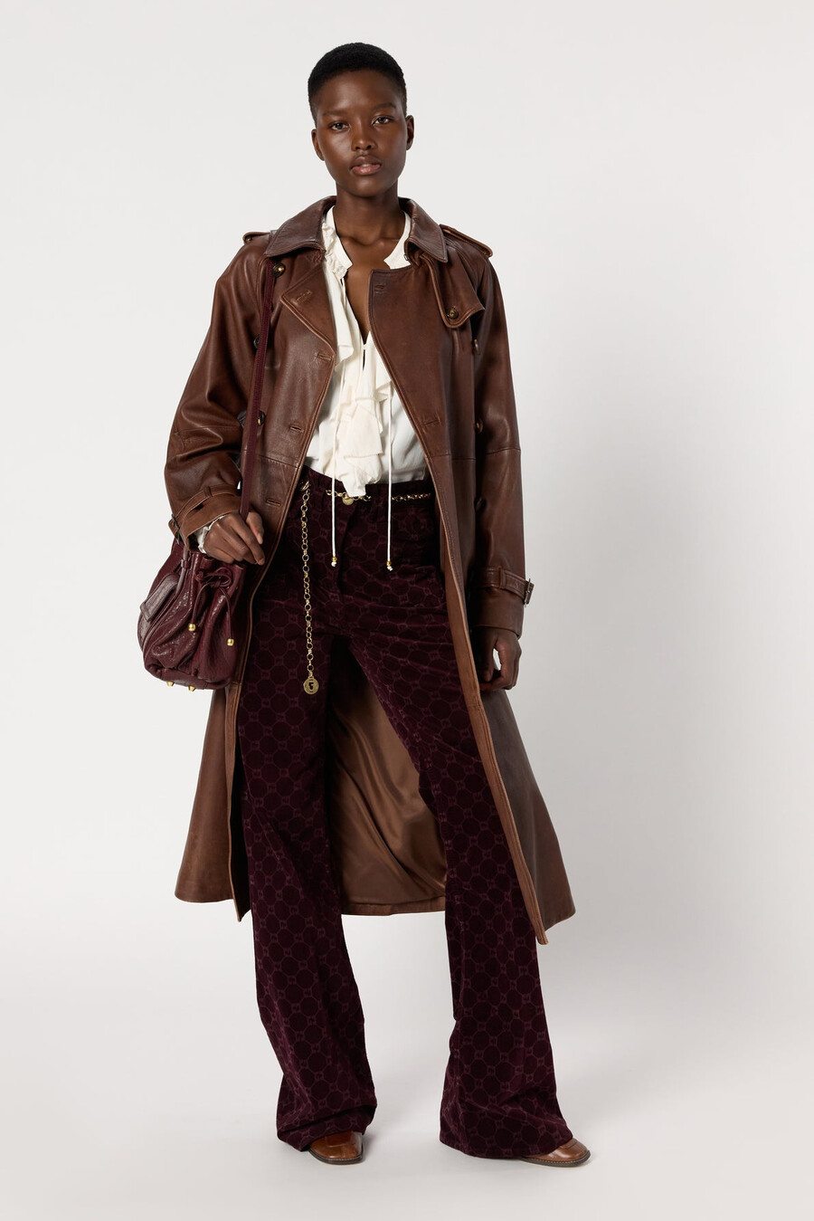 trench in pelle di agnello - lexie