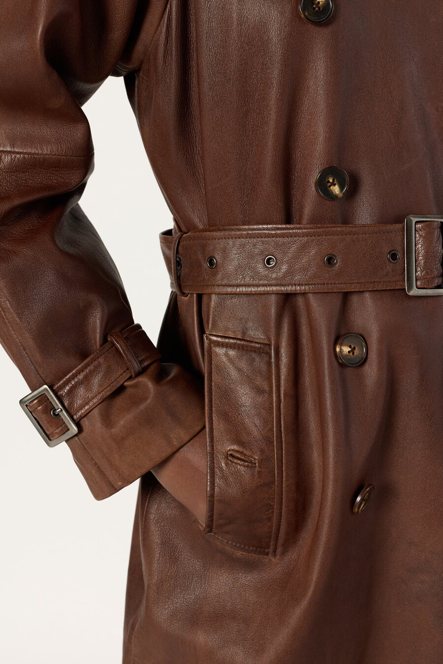 trench in pelle di agnello - lexie