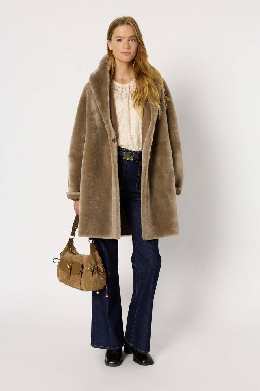 cappotto reversibile in montone - malia
