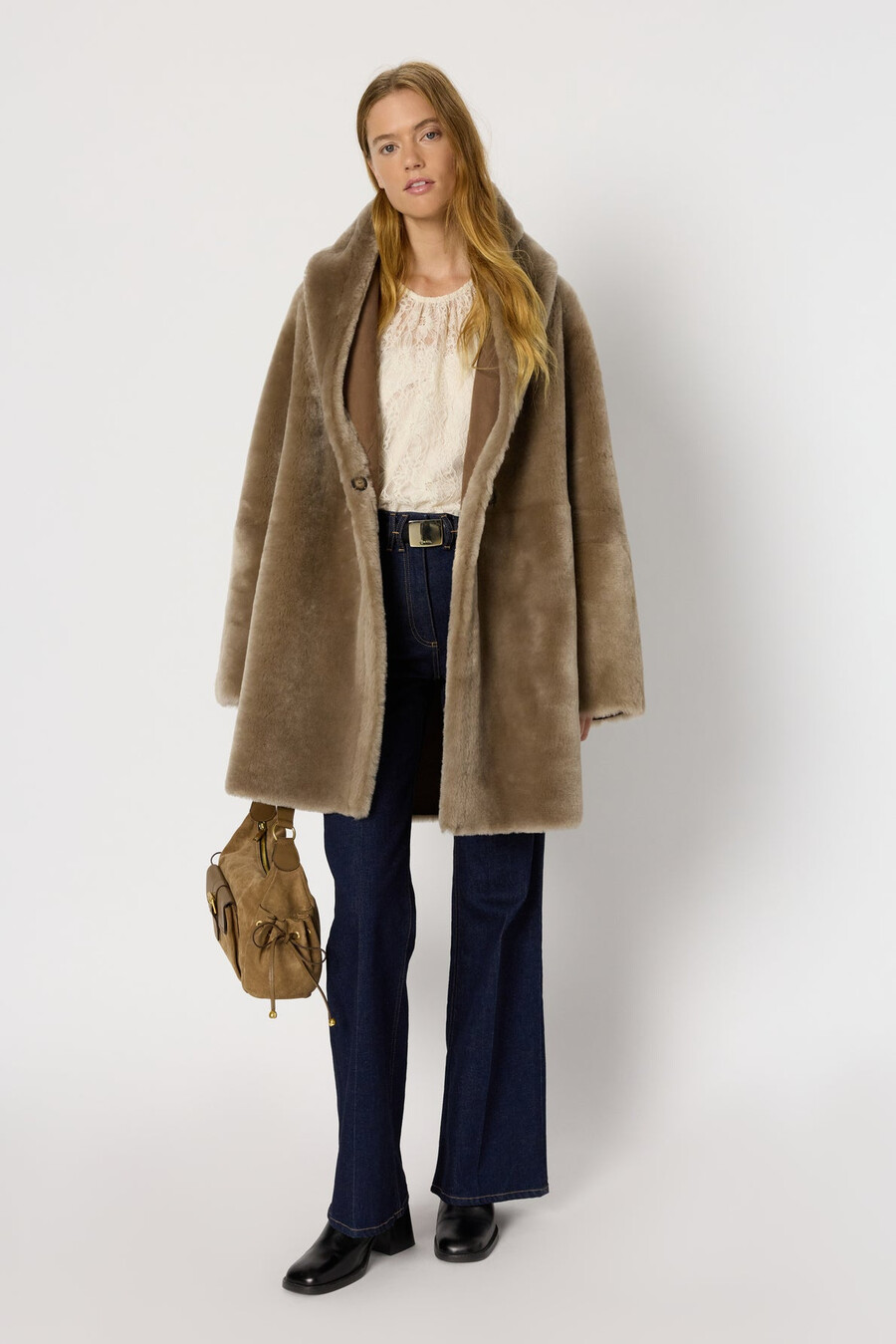 cappotto reversibile in montone - malia