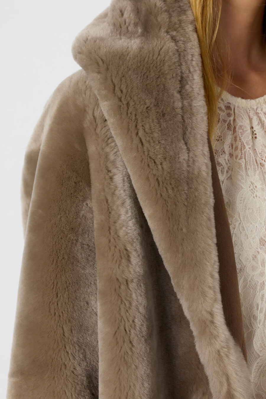cappotto reversibile in montone - malia