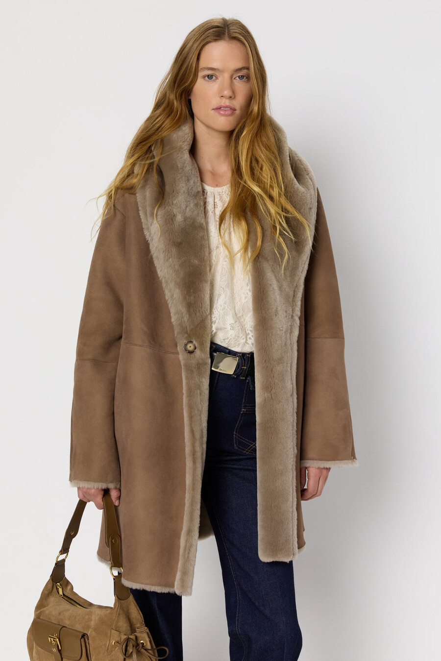 cappotto reversibile in montone - malia