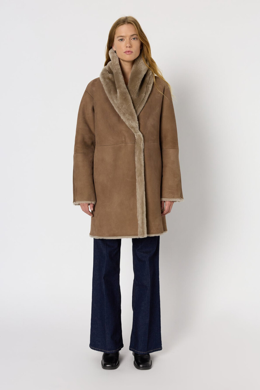 cappotto reversibile in montone - malia