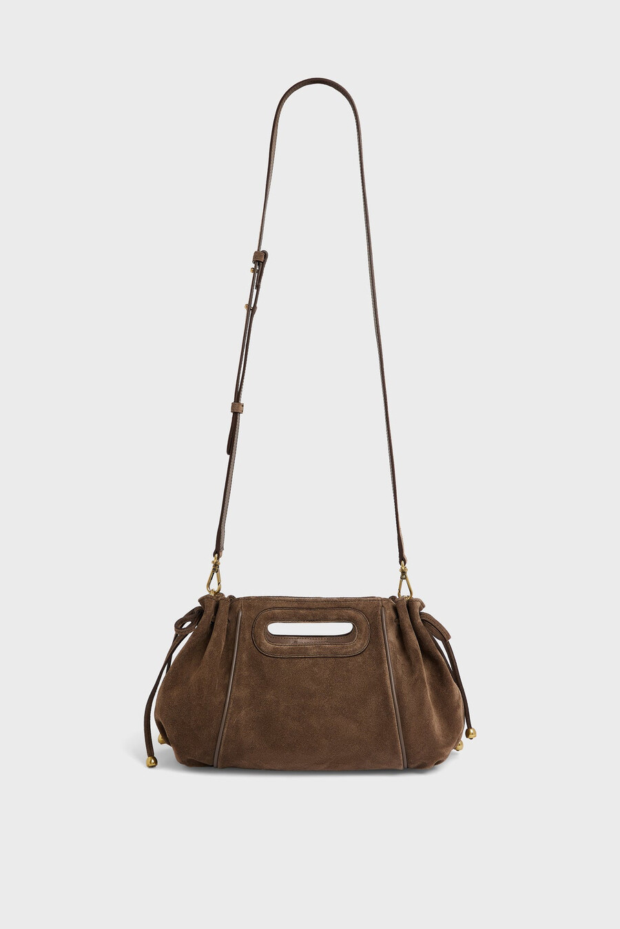 borsa a mano in pelle scamosciata metallizzata allinterno - mini dany