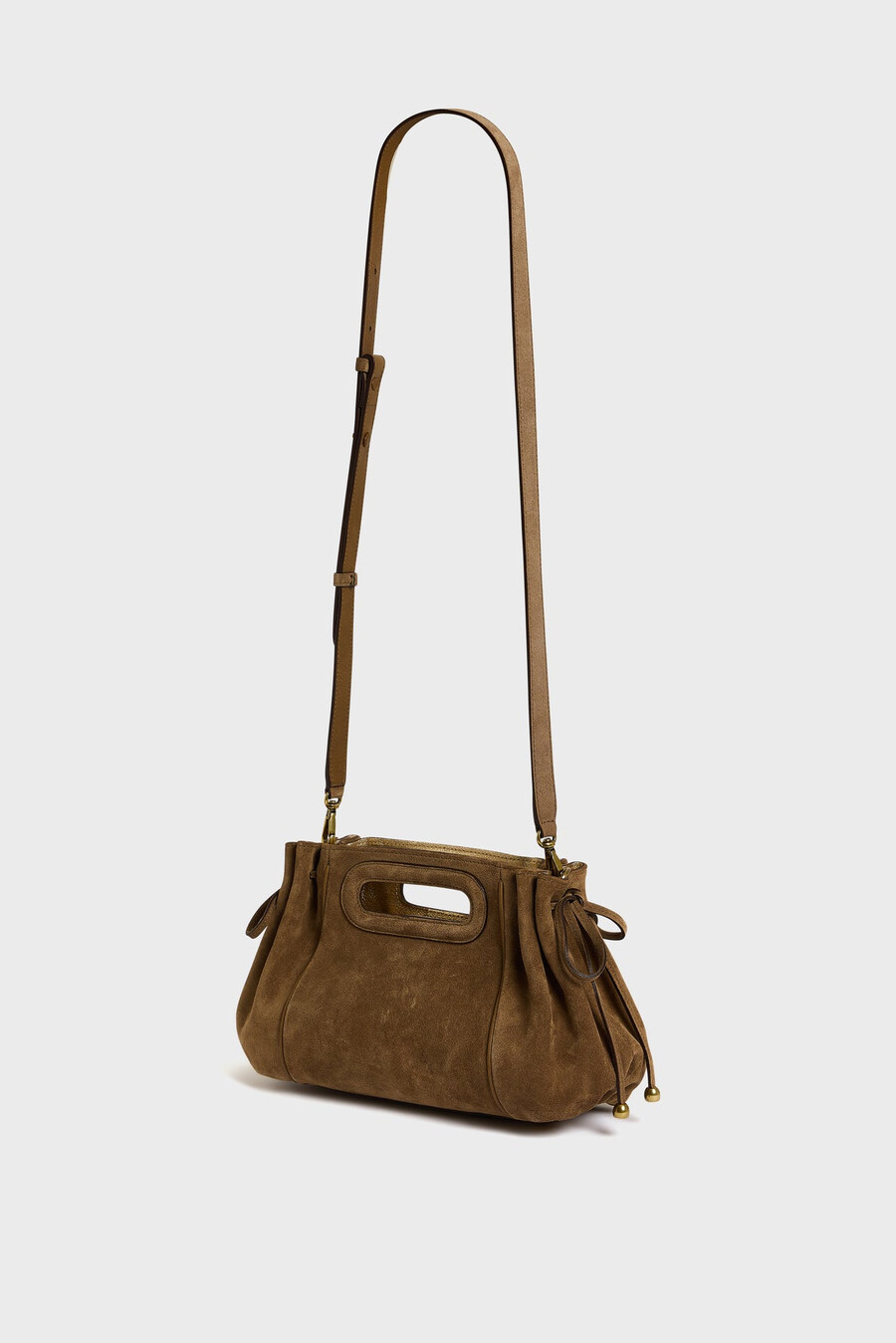 borsa a mano in pelle scamosciata metallizzata allinterno - mini dany