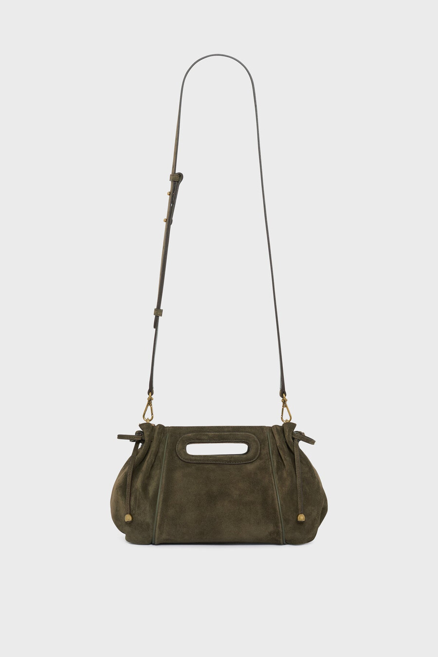 borsa in pelle scamosciata interno metallizzato - mini dany