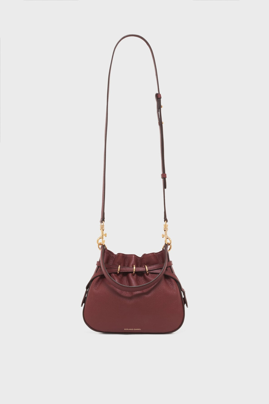 borsa a secchiello in pelle pieno fiore - le mini romy